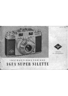 Agfa Super Silette manual. Camera Instructions.